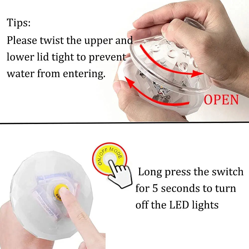 Floating Underwater LED Disco Light Glow